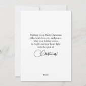 居心地の良いコーナークリスマスカードからの温かい願い シーズンカード (裏面)