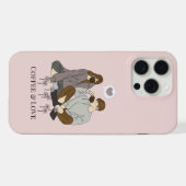 居心地の良いコーヒーと愛:あなたの携帯電話のための完璧なブレンド! iPhoneケース (裏面横)