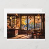 居心地の良いコーヒーショップ ポストカード (正面/裏面)