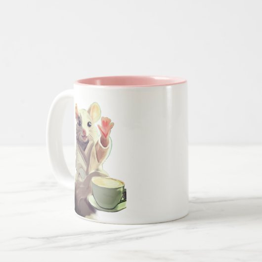 居心地の良いコーヒーマウスマグ ツートーンマグカップ (正面左)