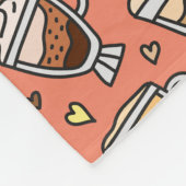 居心地の良いコーヒーリラックスブランケット フリースブランケット (角)