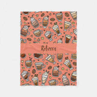 居心地の良いコーヒーリラックスブランケット フリースブランケット