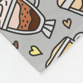 居心地の良いコーヒーリラックスブランケット フリースブランケット (角)