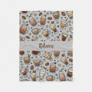 居心地の良いコーヒーリラックスブランケット フリースブランケット
