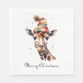 居心地の良いサファリクリスマスカスタム スタンダードランチョンナプキン (正面)