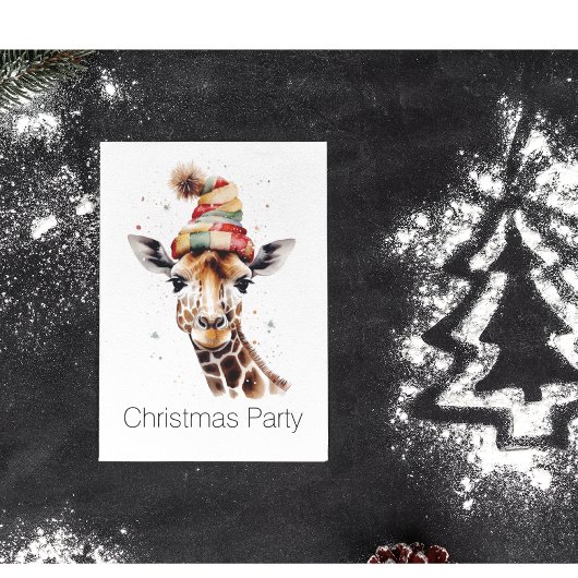 居心地の良いサファリクリスマスカスタム 招待状