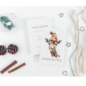 居心地の良いサファリクリスマスカスタム 招待状