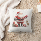 居心地の良いサンタクロース装飾枕 クッション (ブランケット)