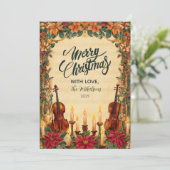 居心地の良いシナモンスパイスメリークリスマス シーズンカード (スタンド正面)