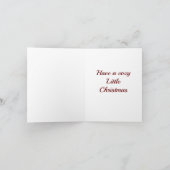 居心地の良いシュナウツァークリスマスドッグアートグリーティングカード カード (内部)