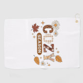 居心地の良いシーズンオーバーサイズTシャツ ゴルフタオル (横)