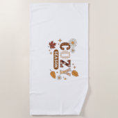 居心地の良いシーズンオーバーサイズTシャツ ビーチタオル (正面)