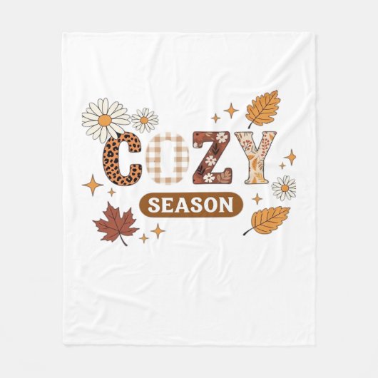 居心地の良いシーズンオーバーサイズTシャツ フリースブランケット (正面)