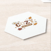 居心地の良いシーズンオーバーサイズTシャツ ペーパーコースター (アングル)