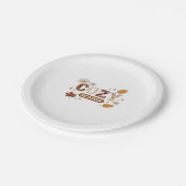 居心地の良いシーズンオーバーサイズTシャツ ペーパープレート (アングル)