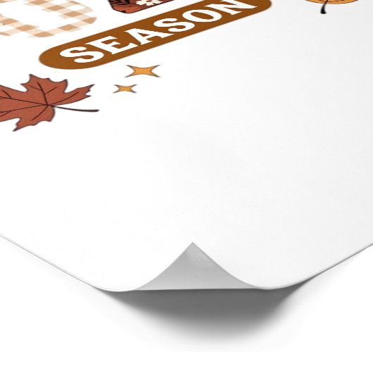 居心地の良いシーズンオーバーサイズTシャツ ポスター (角)