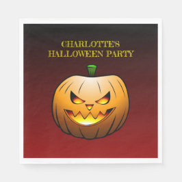 居心地の良いジャックオランタンハロウィンパンプキン スタンダードランチョンナプキン