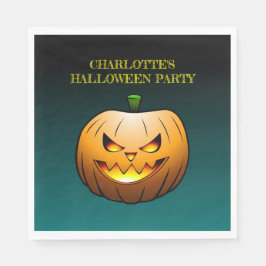 居心地の良いジャックオランタンハロウィンパンプキン スタンダードランチョンナプキン