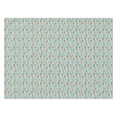 居心地の良いスカーフ模様のクリスマスドッグ テーブルクロス (正面(横))