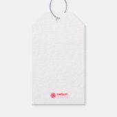 居心地の良いソックギフトラベル – 青 – ニットに最適 ギフトタグ (裏面)