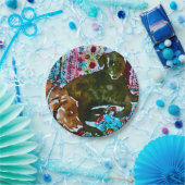 居心地の良いチョコレート実験室ブラックラボ ペーパープレート (パーティー)