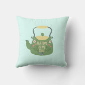 居心地の良いティータイムエレガントピロー – ティー恋人の装飾 クッション (裏面)