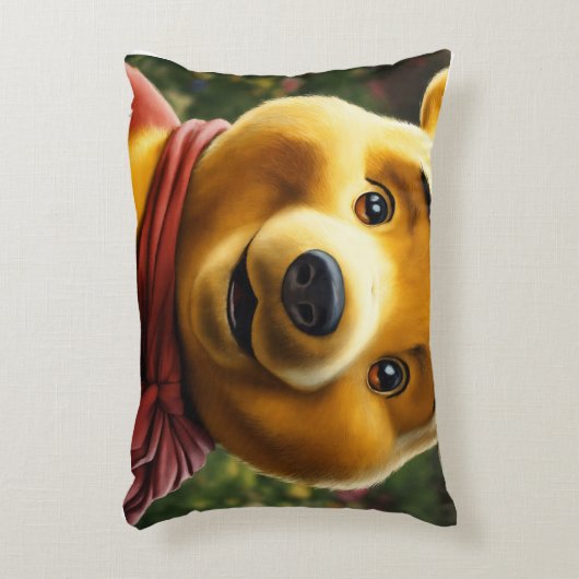 居心地の良いテディベアークッション – ソフトで愛らしいアクセント アクセントクッション (正面(垂直))