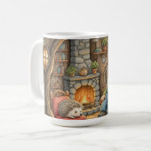 居心地の良いノームのコーヒーマグ ハリネズミの魔法 コーヒーマグカップ (正面左)