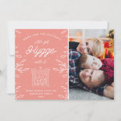 居心地の良いハイゲモダンスカンジナビアのコーラルピンクの写真 シーズンカード (正面)