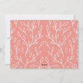 居心地の良いハイゲモダンスカンジナビアのコーラルピンクの写真 シーズンカード (裏面)