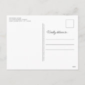 居心地の良いハイランドカウファーム動物メリークリスマス シーズンポストカード (裏面)