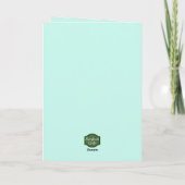 居心地の良いハリネズミとワイルドフラワーフォレスト カード (裏面)