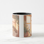 居心地の良いハリネズミのマグカップ：暖かい抱擁 マグカップ (中央)