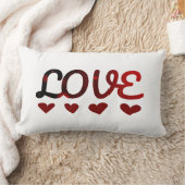 居心地の良いバレンタイン枕と愛デザイン ランバークッション (ブランケット)