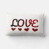 居心地の良いバレンタイン枕と愛デザイン ランバークッション (裏面)