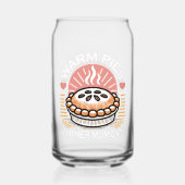 居心地の良いパイイラストレーション：暖かいパイ暖かい瞬間 ガラス缶 (裏面)