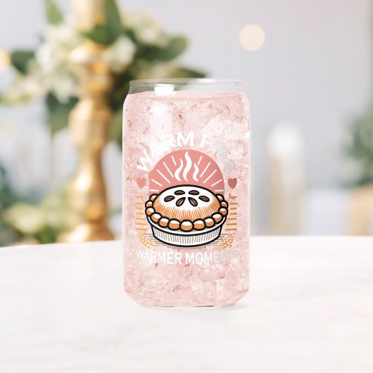 居心地の良いパイイラストレーション：暖かいパイ暖かい瞬間 ガラス缶 (インサイチュ (ウェディング))