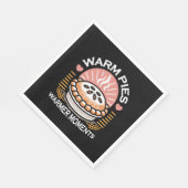 居心地の良いパイイラストレーション：暖かいパイ暖かい瞬間 スタンダードランチョンナプキン (角)