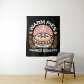 居心地の良いパイイラストレーション：暖かいパイ暖かい瞬間 タペストリー (インサイチュ)