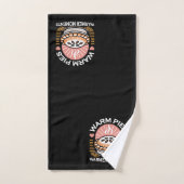 居心地の良いパイイラストレーション：暖かいパイ暖かい瞬間 バスタオルセット (ハンドタオル)