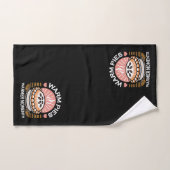 居心地の良いパイイラストレーション：暖かいパイ暖かい瞬間 バスタオルセット (ハンドタオル)