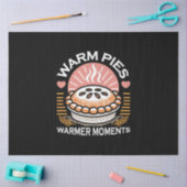 居心地の良いパイイラストレーション：暖かいパイ暖かい瞬間 薄葉紙 (クラフト)