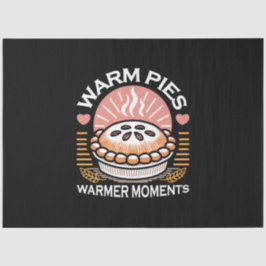 居心地の良いパイイラストレーション：暖かいパイ暖かい瞬間 薄葉紙