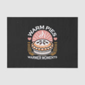 居心地の良いパイイラストレーション:暖かいパイ暖かい瞬間 薄葉紙 (正面)