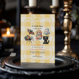 居心地の良いパッチワークハロウィーン 招待状