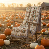 居心地の良いパーソナライズされたネームハロウィーン秋 スローブランケット