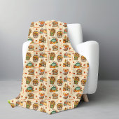 居心地の良いパーソナライズされたネームハロウィーン秋 フリースブランケット