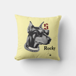 居心地の良いパーソナライズされた前足の犬の枕 クッション