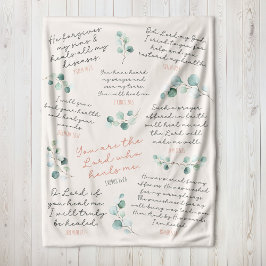 居心地の良いヒーリング聖なる書物、 経典祈りの言葉IクリスチャンギフトI シェルパブランケット