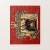 居心地の良いビクトリアン暖炉クリスマス ジグソーパズル (縦)